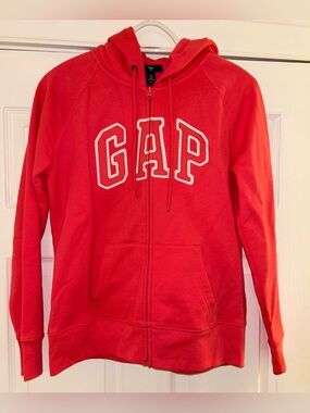 GAP Bright pink Full-Zip Hoodie with Logo